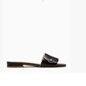 Kate Spade Ginger Sandal Black with White Trim Size 7